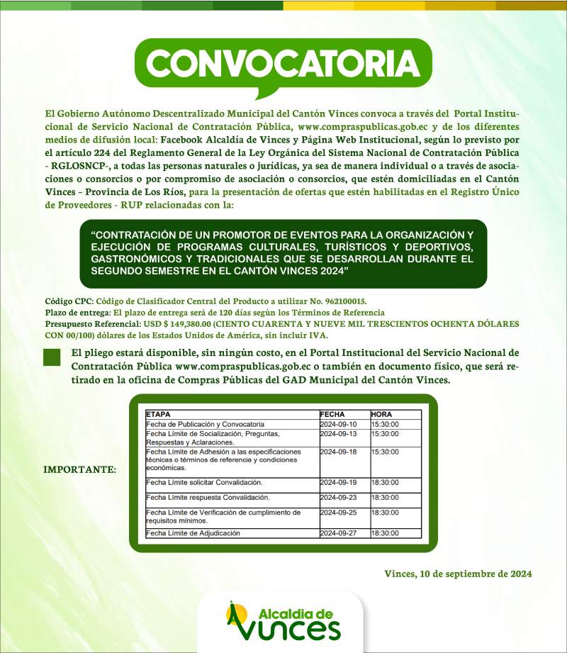 CONVOCATORIA 2024